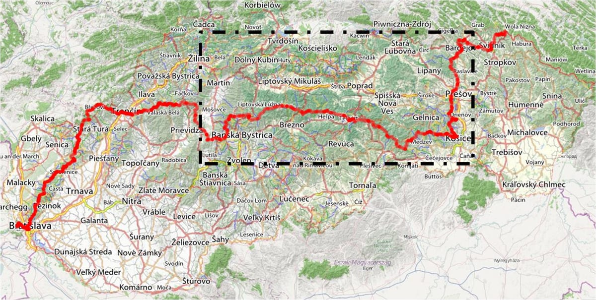 turistické mapy Slovensko