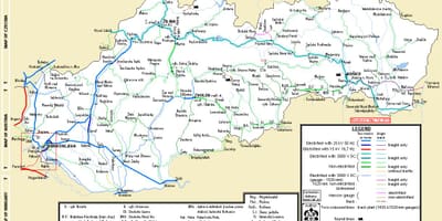 Na slovensku vlak mapě