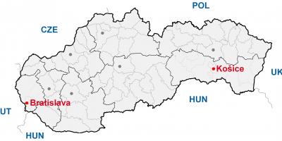 Mapa košice Slovensko