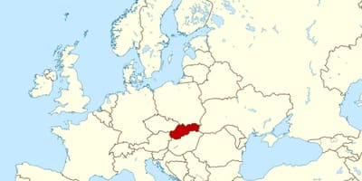 Mapa Slovenska, mapa evropy